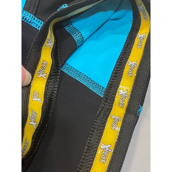 SPARX Men's Triathlon Suit Cycling Bike Jersey Padded Shorts Black Blue Size L - Picture 10 of 11